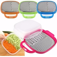 3'ü 1 Arada Plastik Manuel Sebze Doğrayıcı Dilimleyici Peynir Havuç Rendeleyici Patates Rendeleyici Patates Kızartması Kesici Mutfak Meyve Aksesuarları Turuncu