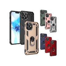Apple Uyumlu iPhone 12 Mini Kilif Panzer Ring Tam Koruma Arka Kapak 463365382
