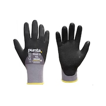 Punta 5060 D - 15G Gri Nylon/Spandex Astar Üzeri ¾ Dotlu Mikro K