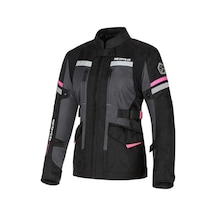 Motoanl Motosiklet Kadın Montu 4 Mevsim Uzun Oxford 600-d Dayanıklı Kumaş Women Motor Mont Black