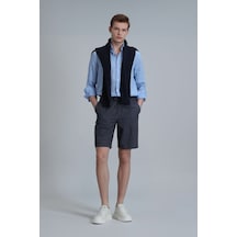 Lufian Curtıs Spor Erkek Chino Şort Slim Fit Lacivert Lacivert 111210073100200 Lacivert