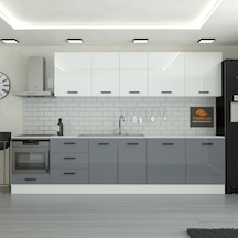 300 Cm Mutfak Dolabı Mdf Kapak Tezgah Dahil Yrkn320 98 Gri 300 Cm Mutfak Dolabı Mdf Kapak Tezgah Dahil Yrkn320 98 Gri