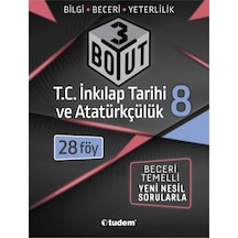 8 Sınıf Inkilap Tarihi 3 Boyut Soru Bankası Tudem Yayınları