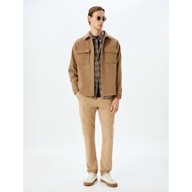 Koton Slim Fit Pamuklu Gabardin Pantolon Bej 5wam40055hw Ekru
