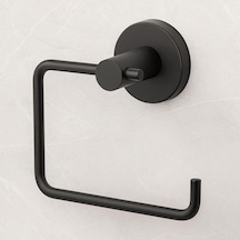 Siyah Kapaksız Wc Kağıt Aparatı Vidalı Paslanmaz Metal Duvar Tipi Tuvalet Kağıtlık Banyo Aksesuarı Çok Renkli