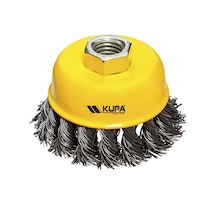 Kupa Çanak Tel Fırça Burgulu 75 Mm.