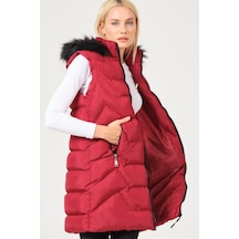 Dewberry Bayan Yelek Z6761 Bordo