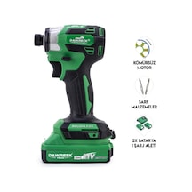 Dawreek BT0208 Akülü Torklu Vidalama Makinesi - Yeşil