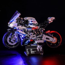 Rgb Işıklı Bmw M 1000 Rr Technic Yapı Blok Seti Motor Modeli Lego Marka Değildir 1:5 Ölçek
