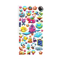 Sticker Kabartmalı Stiker Defter, Planlayıcı Etiket Limlra-033 - 17x9 Cm - Uzay, Galaksi