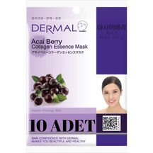 Dermal Acai Çileği Sıkılaştırıcı ve Nemlendirici Yüz Maskesi 10'lu