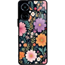 Tecno Camon 19 Çiçekler Tasarımlı Glossy Telefon Kılıfı Çok Renkli