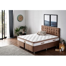 Nironyatak Niron Latte 180X200 Cm Çift Kişilik Yatak Baza Başlık Seti - Sert