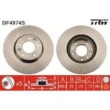 Mazda 6 Fren Diski On 2008-2012 Trw Df4974s 2adettir