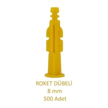 Roket Dübel, 8 mm 500 Adet