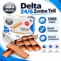 Delta 24/6 Zımba Teli 1000 Adet