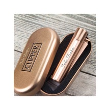 Mobgift İsme Özel Metal Taşlı Gazlı Çakmak Rose Gold