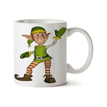 Elf-free-download-png İki Tarafı Baskılı Kupa Bardak Çok Renkli