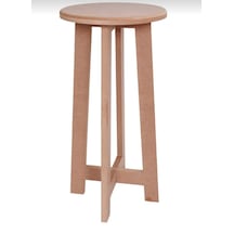 Boyanabilir Ahşap Mdf Yuvarlak Demonte Tabure 30x60 Xm Boyanabilir Ahşap Mdf Yuvarlak Demonte Tabure 30x60 Xm