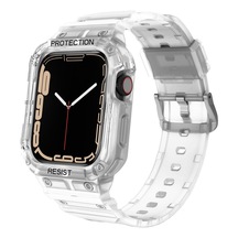 Microsonic iOS Uyumlu Watch 7 41Mm Kordon Single Apex Resist Şeffaf