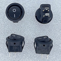 Ic-134e Siyah Yuvarlak Anahtar Işıksız On-off 2p