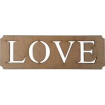 Love Ahşap Kapı Süsü L-85