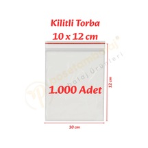 10x12 Cm. Kilitli Torba 1.000 Adet