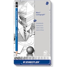 Staedtler Kurşun Kalem Mars Lumograph 12 Li Metal Kutuda 100 G12 Çok Renkli