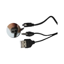 Mp3 Mp4 Player Usb Şarj ve 3.5Mm Aux Kablo Usb To 5 Pin Mini Usb