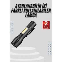 El Feneri Uzun Menzilli Usb Şarj Edilebilir Kamp Lambası Mh-hs1579-9906