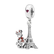 Nur Silver Minnie Ve Eyfel Kulesi Gümüş Charm Nur-bl00955