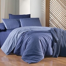 Sarev Unitwill Mavi Çift Kişilik %100 Pamuk Nevresim Takımı