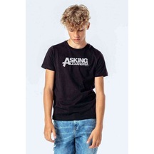 Tshirthane Asking Alexandria Yazı Baskılı Unisex Çocuk Siyah Tshirt