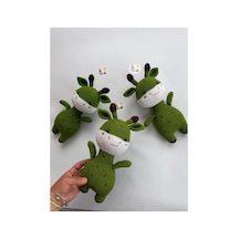Adenya Sepeti Amigurumi Örgü Zübük Oyun-uyku Akradaşı-28 Cm-koyu Yeşil