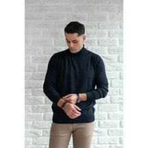 Brng Yarım Balıkçı Slimfit Likralı Erkek Kazak 001 Brng Yarım Balıkçı Slimfit Likralı Erkek Kazak 001