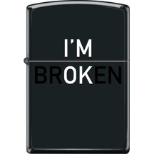 Zippo I'm Ok Dizayn Çakmak Siyah
