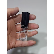 5 Adet 10 Ml Çok Amaçlı Cam Şişe Metal Siyah Renk Spreyli Parfüm, Oda Kokusu, Kolonya Şişesi, T