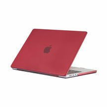 Arabulalaca Macbook Air 13 2020 A2179 Karbon Desenli Koruma Kılıf Kırmızı