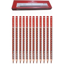 Faber-Castell Kırmızı Başlık Kalemi Bubble 12 Adet