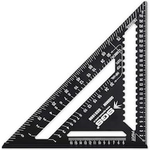 Sgs Alüminyum Üçgen Gönye, 300 Mm, Siyah, Ölçüm Aracı, Model Sgs1696