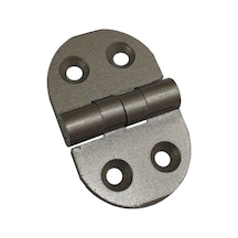 20 Adet Alüminyum Oval Menteşe 25x39 Mm - Yönsüz, Şık, Hafif Ve Dayanıklı Dolap, Pano, Kapak Menteşesi