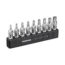 Topeak Torx Bitkit 9 Torx Uç Seti Cırcır Anahtarlar İçin + 30mm Uzunluk + 9 Farklı Uç Tt2590