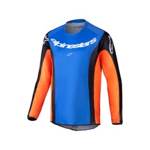 Alpinestars Racer Melt Off-road Genç Motosiklet Jerseyi Oranj Mavi Beyaz