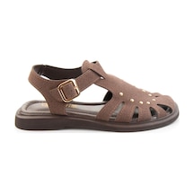 Bambi Kahve Nubuk Kadın Sandalet K05606036971 Kahverengi