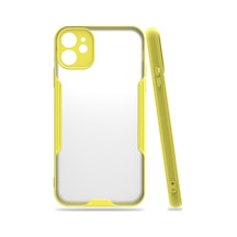 Apple iPhone Uyumlu 11 Kılıf Platin Silikon - Sarı Bzsxx00 1
