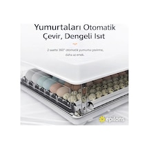 Wh-130 Kuluçka Makinesi -tavuk Kaz Hindi Ördek Ve Kuş Türleri Uyumlu Yedek Motor Hediyeli Lisinya