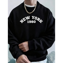 Startmore Tarzsokak New York 1980 Letter Creative Prints Kapüşonlu Kazaklar Erkek Yumuşak Sıcak Kapüşonlular Cep Siyah
