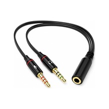 Primex Px-8005 Kulaklık Mikrofon Ayırıcı, 3.5 Mm Jak 1 Dişi 2 Erkek Y Splitter, Tek Girişli Mikrofonlu Kulaklığı Pc Ve Laptopa Bağlama Çevirici