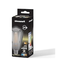 Panasonic E27 Dim Edilebilir Filaman St64 Lamba 7w 806lm 2700k Clear Enerji Sınıfı E 10c