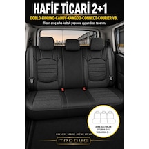 Audi Q5 2010-2017 Uyumlu Levante Serisi 2+1 Ticari Bel Destekli Keten Füme Siyah Koltuk Kılıfı